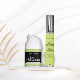 Veido kremas nuo raukšlių + akių kontūro serumas su sraigių sekreto ekstraktu